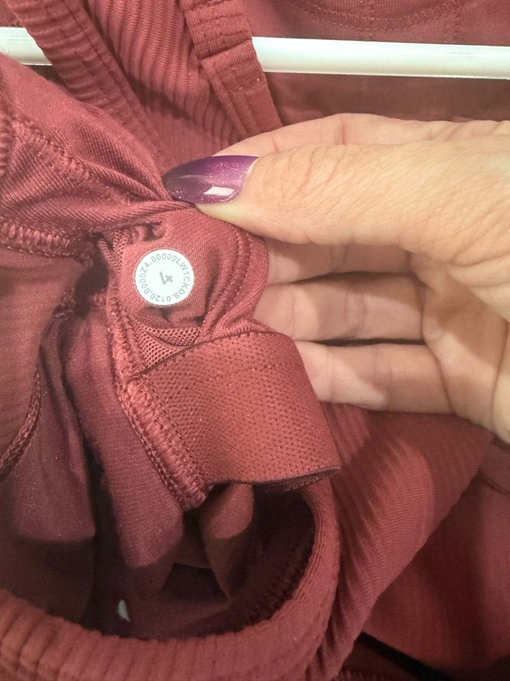 Lululemon Sleeveless Ribbed Dress - Deep Red - Picture 5 of 5